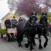 Auch die Festwagen mit den Nachbildungen der Großaitinger Kapellen nahmen an der Prozession teil. 