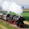 In Nördlingen kann man am 8. und 9. Oktober wieder mit historischen Dampflokomotiven fahren. 