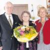 Rosina und Hermann Deufel aus Tiefenbach haben gestern das seltene Fest der Eisernen Hochzeit gefeiert. Bürgermeisterin Marita Kaiser gratulierte dem Paar. 