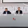 Mitgliederversammlung der Deutschen Fußball Liga (DFL), Pressekonferenz nach dem Ende der Versammlung.