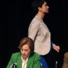 AfD-Spitzenpersonal: Parteichefin Frauke Petry (hinten) mit Vorstandskollegen Alice Weidel, Beatrix von Storch und Alexander Gauland. 	