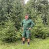 Biolandwirt Harald Schmidberger ist zufrieden mit einem durchschnittlichen Ernteertrag und in Gedanken schon beim Winter und seinen Bio-christbäumen.