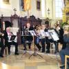 Das Blechbläserensemble Just Brass hat gemeinsam mit dem Kirchenchor Gennach ein Konzert in der Gennacher Pfarrkirche gestaltet. Fotos: 
