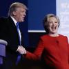 Gekünstelte Herzlichkeit: Donald Trump und Hillary Clinton sind in ihrer ersten TV-Debatte aufeinandergetroffen.