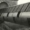 Fotos von 1912: Dieses robuste Walzenwehr ließ die MAN patentieren. 105 Jahre nach dem Einbau wird es ausgetauscht und zum technikgeschichtlichen Schaustück.