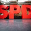 Das Logo der SPD ist zu sehen.