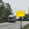 Die B16 am Ortseingang von Tapfheim wird Anfang der Sommerferien saniert.  