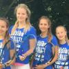 Tamara Kordick, Julia Demmler, Jessica Graf, Julia Steinert (von links) gewannen bei den U18-Juniorinnen den Titel.