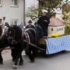 Bertram Graf aus Pflugdorf zeigte in Reichling im vergangenen Jahr erstmals den Wagen des Heiligen Leonhard.  
