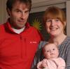 Vor zwei Monaten kam die gemeinsame Tochter von Thomas Aberel aus Bellenberg und Simone Schrötter aus Schwendi zur Welt.