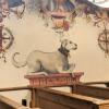 Die Fresken an der Nordwand in der Filzinger Martinskirche zeigen unter anderem Ernst von Rechberg mit seinem treuen, sagenumwobenen Hund.