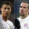 <p>Treffen heute in Madrid aufeinander: Reals Cristiano Ronaldo und Bayerns Franck Ribéry</p>
