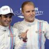Felipe Massa (l) und Valtteri Bottas werden auch 2015 für Williams fahren.