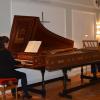 Aleksandra und Alexander Grychtolik spielten beim Rathauskonzert an zwei Cembali. 	