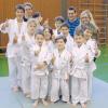 Freuten sich über die bestandene Gürtelprüfung: die erfolgreichen Judokas des TSV Aichach. 