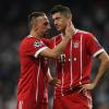 Franck Ribery und Robert Lewandowski nach dem Abpfiff: Erneut war Real Madrid Endstation für den FC Bayern in der Champions League. 