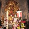 Ostermesse in der Wallfahrtskirche Maria Vesperbild bei Ziemetshausen. In ihren Osterpredigten rückten Geistliche in der Region die Botschaft der Auferstehung in den Mittelpunkt. 	