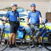 Wie ihre Kollegen in Ulm sind die Beamten der Neuburger Polizei seit Kurzem auch mit Pedelecs unterwegs.  	