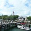 Hopetown auf Abacos. Am Leuchtturm kommt keiner vorbei. 