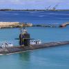 Das Angriffs-U-Boot USS Oklahoma City kehrt zum US-Marinestützpunkt in Guam zurück. Die USA verstärken ihre geostrategischen Aktivitäten im Pazifik.  	