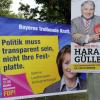 Wahlplakate in Augsburg: Mehr als die Hälfte der jungen Menschen  weiß einer Umfrage zufolge nicht, dass nächsten Monat  Bundestagswahlen stattfinden. 