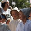 Gänse, Ochsen, bepackte Esel: Beim Einzug der Bauern und Handwerker auf das Frundsbergfest gab es viel zu sehen.