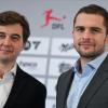 Steffen Merkel (l) und Marc Lenz sind die beiden Geschäftsführer der DFL.