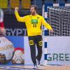 Der deutsche Handball-Torwart Andreas Wolff jubelt nach einer Parade, dennoch lief er bei der Weltmeisterschaft in Ägypten seiner Form hinterher.  