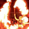 Eine sehenswerte Show bot Stefanie Fleschutz aus Heimsheim mit Dance with Fire. 	