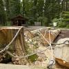 Nach einem Unfall auf dem Waldspielplatz Tannholz in  Lindau im vergangenen September, bei dem ein Schüler von einem umfallenden Baum erschlagen worden war, wurden die übrigen Stämme gefällt.