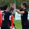 Torschützen unter sich: Alberto Rodriguez Fernandez (links) und Moritz Bartoschek (rechts) erzielten die Rieder Tore beim 2:0-Sieg gegen den FCR.  	