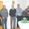 Durchwegs positive Nachrichten waren zu hören beim Neujahrsempfang in Kellmünz. Im Bild (von links): Pfarrer Martin Jung, Gabi Grimm, Roland Zanker, Helmut Rieder, Gemeindereferent Thomas Kränzle, Pater Thomas und Bürgermeister Wolfgang Huber.  