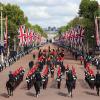 Der Sarg von Königin Elizabeth II. wurde am Mittwoch in einer Trauer-Prozession vom Buckingham Palace zur Westminster Hall gebracht. 