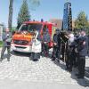 Pfarrer Michael Schönberger gab am Tag der Arbeit dem neuen Einsatzfahrzeug der Klingener Feuerwehr den kirchlichen Segen. 