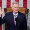 Kevin McCarthy bei seiner Vereidigung als Sprecher des Repräsentantenhauses im Kapitol.