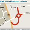 Vom Kreisverkehr soll eine Spur als Auffahrt auf die B25 in Richtung Norden führen.