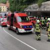 Brand in der Landsberger Schlossberggarage: Dort ging am Mittwoch in der Mittagszeit ein geparktes Auto in Flammen auf. 	