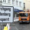 Der Judenberg ist wegen Bauarbeiten gesperrt. Wer von der Ober- in die Unterstadt möchte oder umgekehrt, muss Umwege in Kauf nehmen.