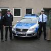 Die bayerischen Polizisten sollen künftig blaue Uniformen tragen.