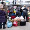 Flüchtlinge aus der Ukraine am Hauptbahnhof in München.