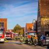 Rund 100 Feuerwehrleute waren am Samstagmorgen in Megesheim im Einsatz.