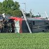 Bei einem Unfall mit zwei Güterzügen bei Münster in Südhessen ist ein Lokführer ums Leben gekommen. 