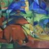 Das Bild „Echte Rehe im Wald“ hat Franz Marc 1914 gemalt. Die Werke des Expressionisten erzielen bei Auktionen Millionenpreise. Eine Fälscherin kassierte einen Bruchteil davon für die Kopie.