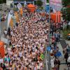 Rund 4500 Läufer sind beim Stadtlauf in Augsburg unterwegs gewesen.