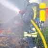Einer von bisher 168 Einsätzen der Gundelfinger Feuerwehr in diesem Jahr: Der Brand eines leer stehenden Wohnhauses.  