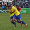 Philipp Federl (vorn)  und Ludwig Räuber vom FC Pipinsried beim Toto Pokal Viertelfinale, das mehr Menschen verfolgten als gewöhnlich.