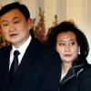 Thaksin Shinawatra und Ehefrau Pojaman.