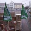 Bei Schneeregen hat die Neuburger Fridays-for-Future-Gruppe am Freitag in Neuburg protestiert