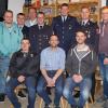 Der neue und bisherige Vorstand der Freiwilligen Feuerwehr Schweinspoint: (hinten links) Bernd Sailer, Johannes Grasheu, Norbert Hermann, Bgm. Alois Schiegg, Bernd Kratzer, Andreas Ries, Thomas Stuber, Christian Grasheu, Kreisbrandmeister Jürgen Haschner sowie (vorne links) Michael Hoffmann, Johannes Gschwandner und Konstantin Bauke. 	