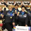 Beim Europacup in Meran setzten sich (von links) Regina Gilg, Franziska Schwertfirm, Marianne Weigl, Lisa Seitz und Veronika Filgertshofer die europäische Krone aus. Am Wochenende will das Kühbacher Quartett seinen Bundesliga-Titel verteidigen. Auch die Zweite Mannschaft der TSV-Frauen ist in Peiting mit dabei. 	